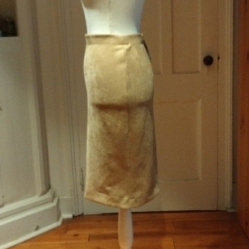 Philosophy Faux Leather (Suede) Pull On Pencil Skirt - Picture 5 of 9